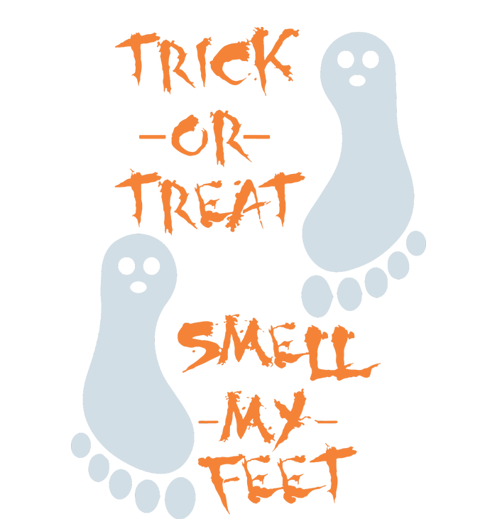 Funny Trick Or Treat Smell My Feet Halloween Flexfit Unipanel Trucker Cap