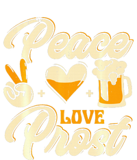 Cute Oktoberfest Costume Peace Love Prost Prost Humor Women's Racerback Tank