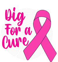 Dig For A Cure Breast Cancer Awareness Volleyball Pink Out Tote Bag