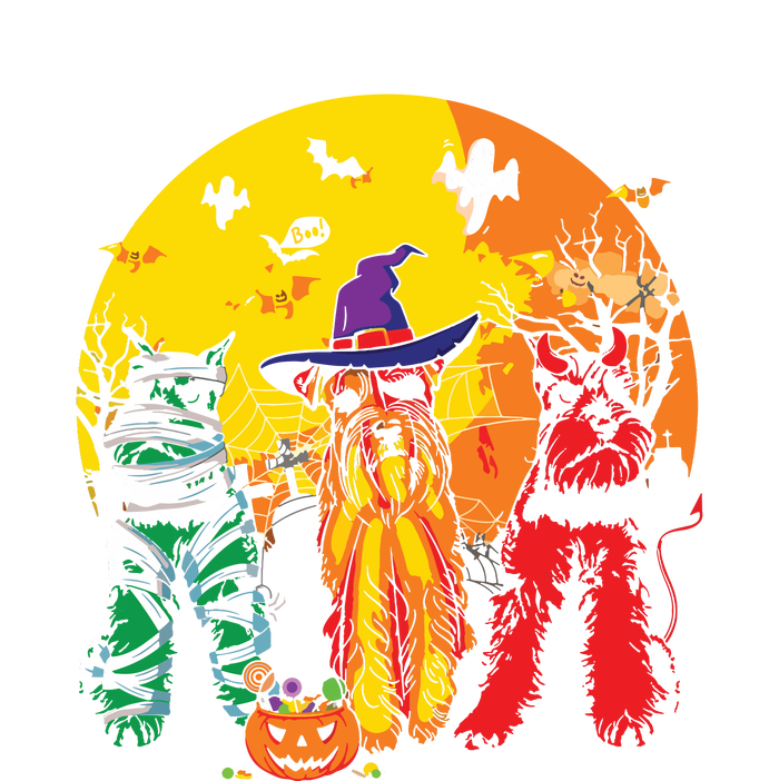 Three Witch Mummy Zombie Bearded Dogs Cool Cute Halloween Costume Pumpkin Dog Lo Toddler Hoodie