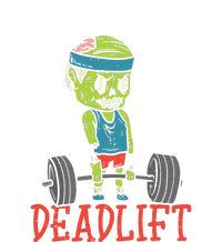 Zombie Deadlift Funny Gym Halloween Workout Striped Beanie with Solid Band