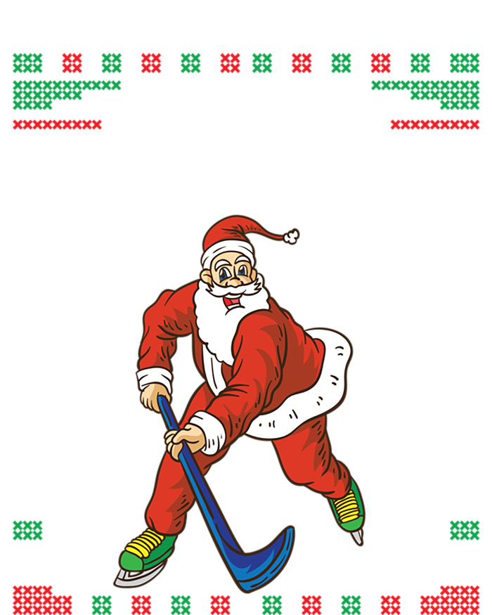 Happy Hockeydays Ice Hockey Player Ugly Christmas Sweater Gift T-Shirt