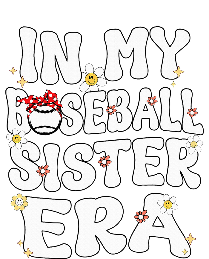 In My Baseball Sister Era Groovy Retro Proud Baseball Sister Tie Dye Hoodie