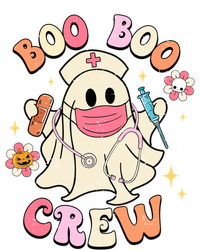 Boo Boo Crew Nurse Gift Funny Ghost Retro Halloween Nurse Gift Women's Flannel Pajama Set