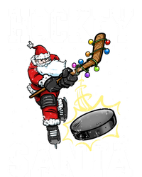 Hockey 812 Santa Hockey Player Christmas Cool Gift Women's Racerback Tank