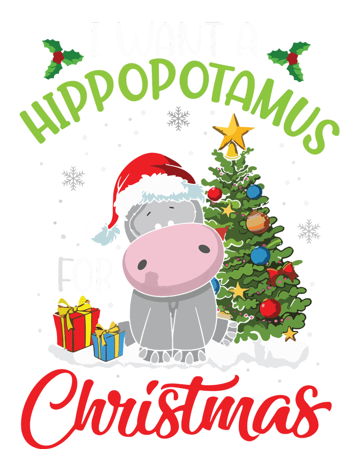 I Want A Hippopotamus For Christmas Hippo Candy Santa Long Sleeve Pajama Set