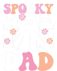 Spooky Dad Halloween Ghost Costume Retro Groovy Dry Zone Grid Polo