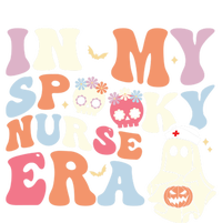 In My Spooky Nurse Era Funny Halloween Groovy Cute Gift Stripe Pom Pom Beanie