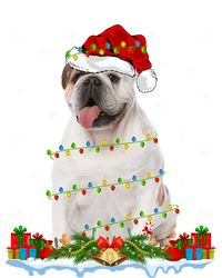 Xmas Family Matching Santa Hat English Bulldog Christmas Gift T-Shirt