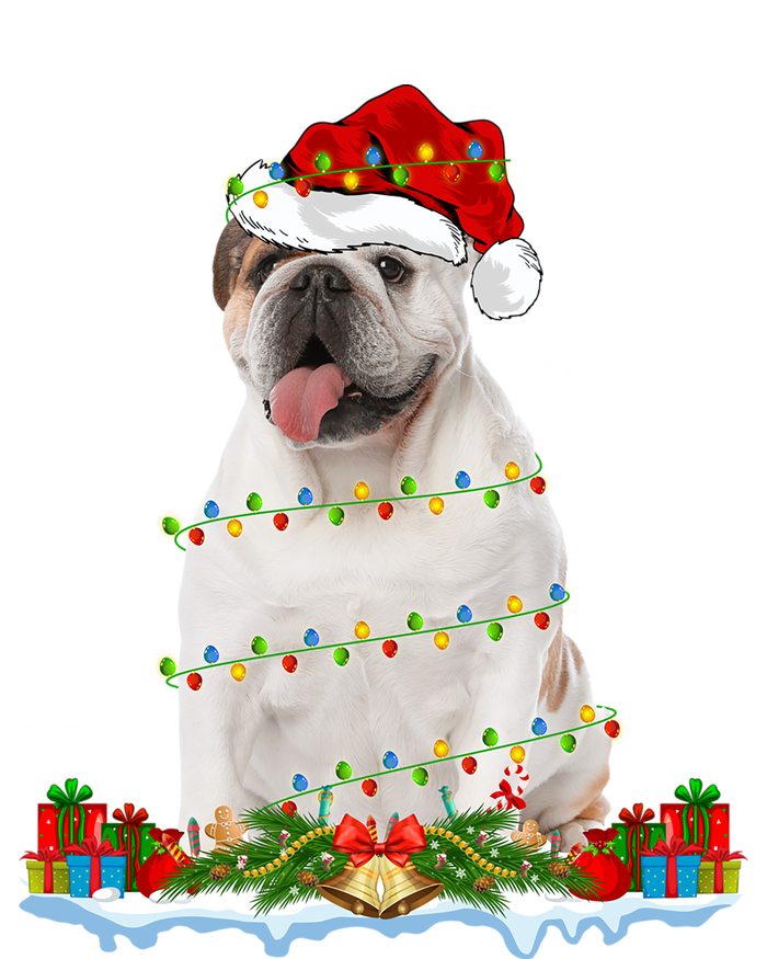 Xmas Family Matching Santa Hat English Bulldog Christmas Gift T-Shirt