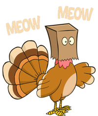 Meow Turkey Funny Thanksgiving Tie-Dye T-Shirt