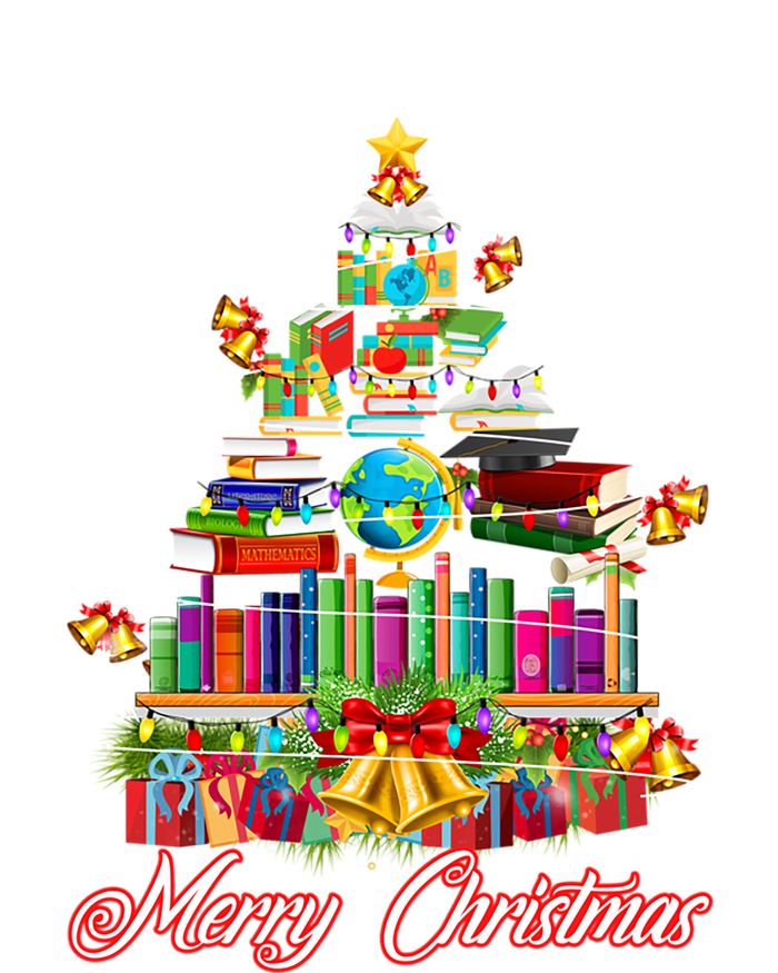 Xmas Light Book Lover Librarian Library Books Christmas Tree Gift Tote Bag