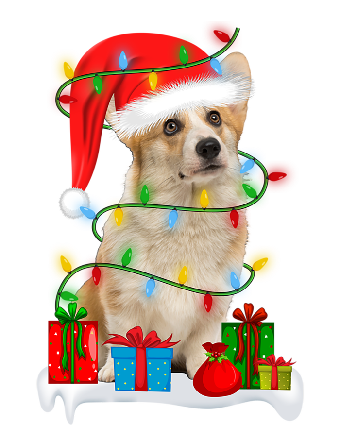 Xmas Lighting Corgi Dog Merry Corgmas Santa Corgi Christmas Gift Valucap Bio-Washed Visor