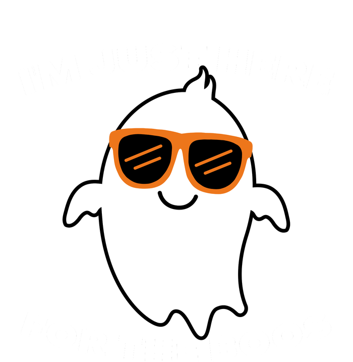 Im Just Here For The Boos Ghost Funny Halloween Cooling Performance Crew T-Shirt