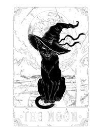 Tarot Card Crescent Moon And Black Cat Witch Hat Halloween Gift Magnet