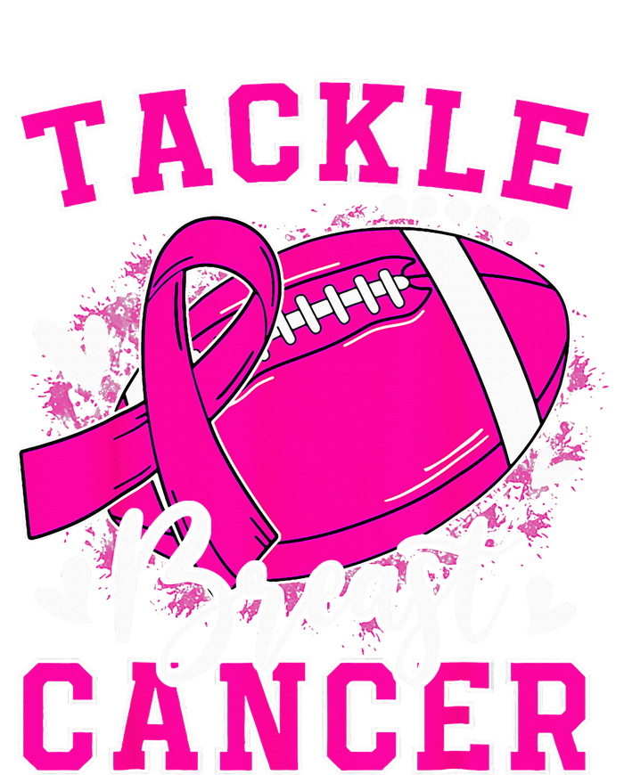 Tackle Football Pink Ribbon Breast Cancer Awareness Kids Long Sleeve Shirt