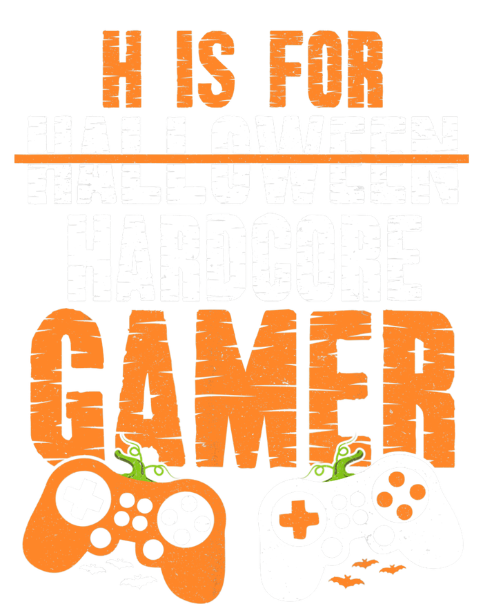 H Is For Hardcore Gamer Funny Halloween Gaming T-Shirt