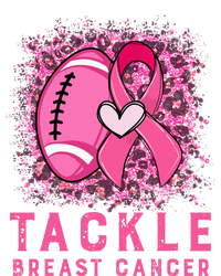 Woman Tackle Football Pink Ribbon Breast Cancer Awareness T-Shirt