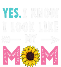 Yes I Know I Look Like My Mom Funny Daughter Mommy Women's Racerback Tank