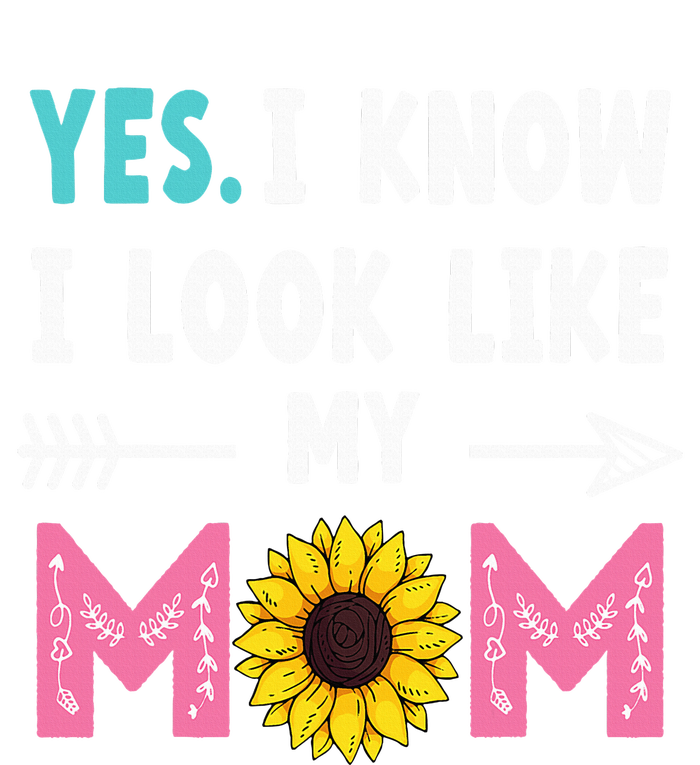 Yes I Know I Look Like My Mom Funny Daughter Mommy Women's Racerback Tank