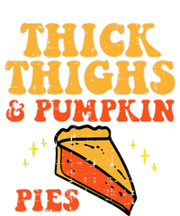 Funny Thanksgiving Leggings Thick Thighs Pumpkin Pies Women's Perfect Tri Tunic Long Sleeve Shirt