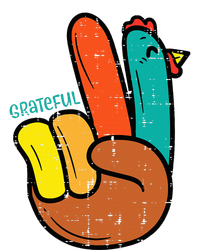 Thanksgiving Hippi Peace Hand Turkey Festive Poster