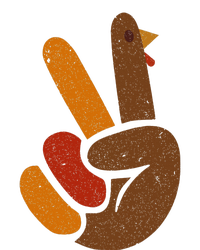 Thanksgiving Peace Sign Handprint Cool Holiday T-Shirt