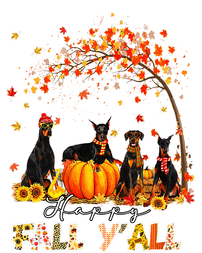 Doberman Dog Autumn Fall Pumpkin Truck Mappe Thanksgiving Hoodie