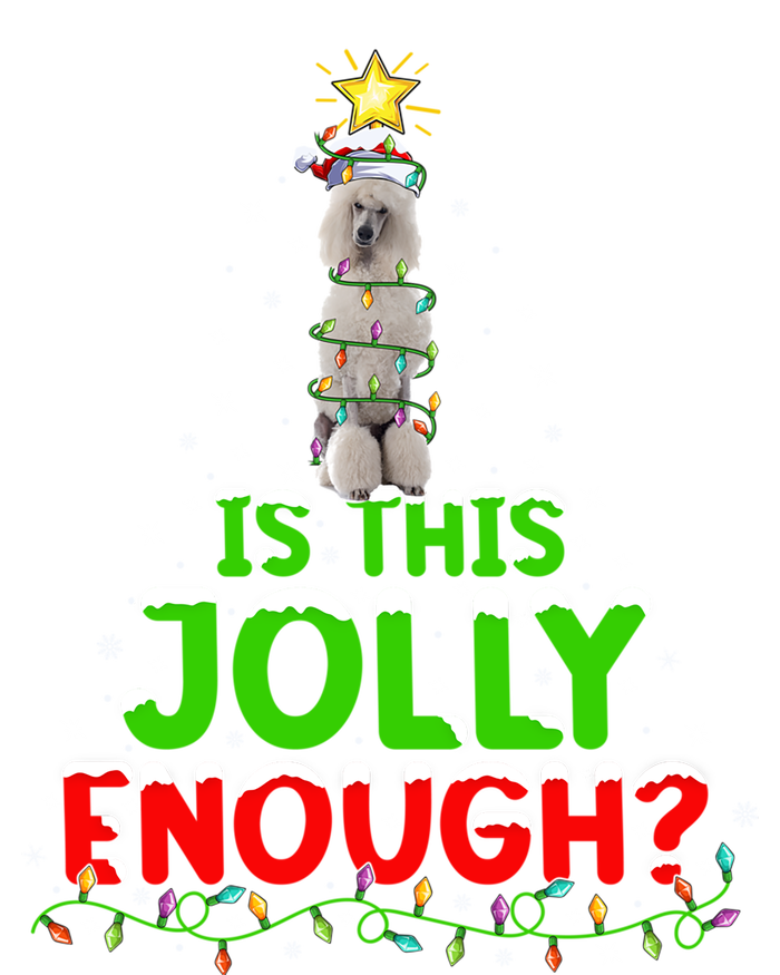 Lighting Is This Jolly Enough Standard Poodle Christmas Tree Gift Softstyle Adult Sport Polo