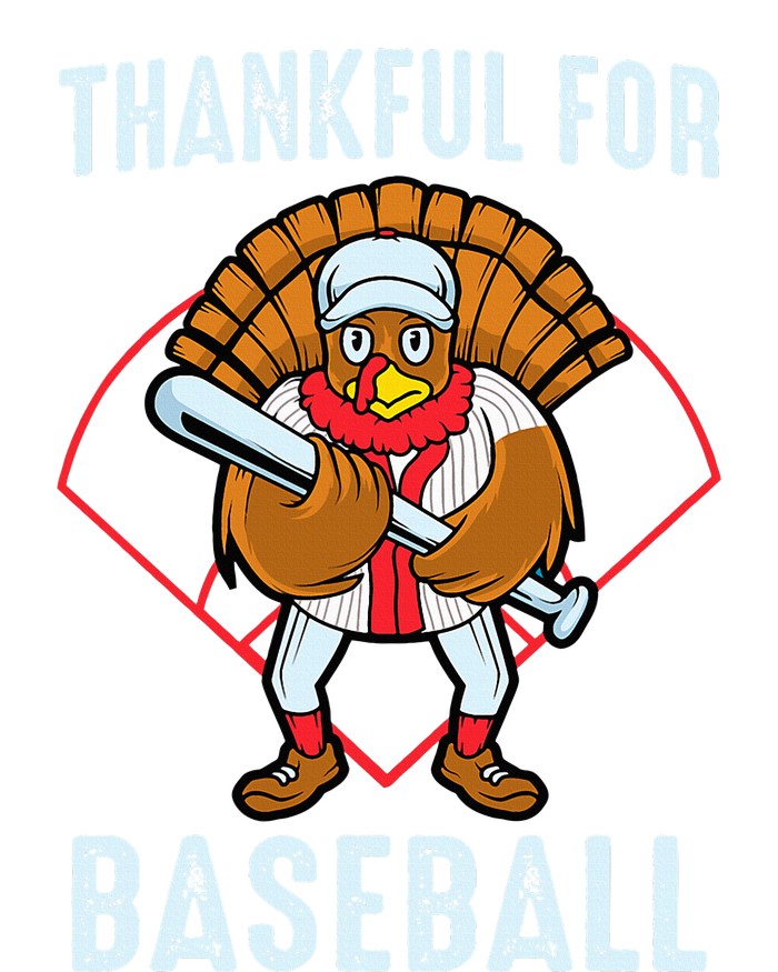 Baseball Turkey Thanksgiving Design T-Shirt