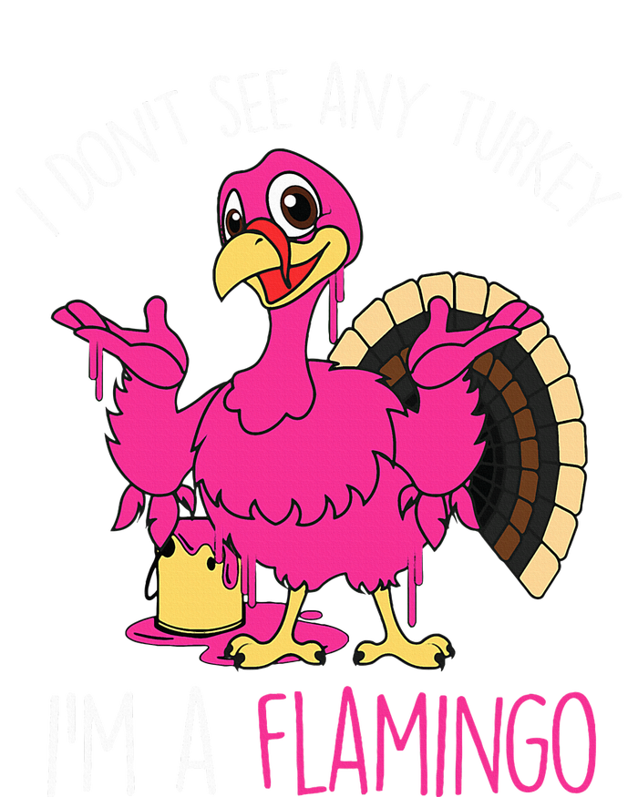 Thanksgiving Turkey Flamingo Pun Hilarious Holiday Flexfit Unipanel Trucker Cap