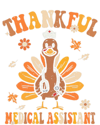 Thankful Nurse Assistant Groovy Thanksgiving Turkey Design Women’s Perfect Tri Rocker Tank