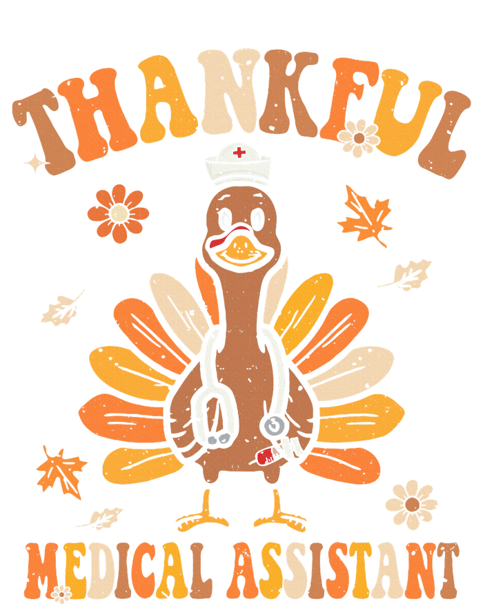 Thankful Nurse Assistant Groovy Thanksgiving Turkey Design Women’s Perfect Tri Rocker Tank