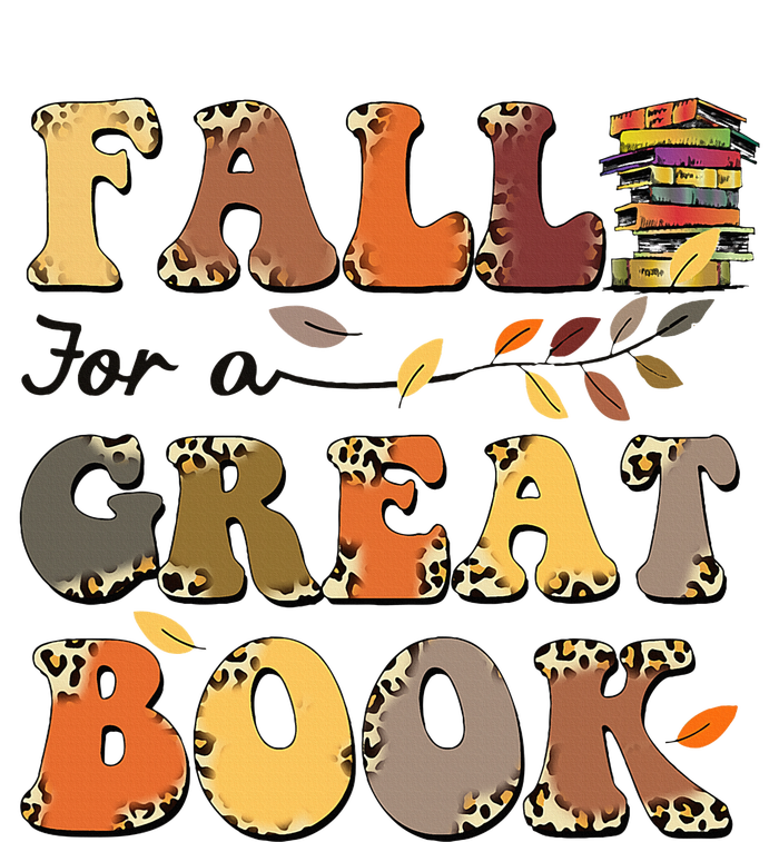 Fall For A Great Book Retro Leopard Autumn Thanksgiving T-Shirt