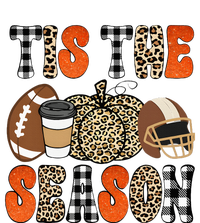 Tis The Season Pumpkin Leaf Latte Fall Thanksgiving Football T-Shirt