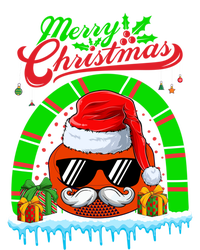 Merry Christmas Santa Ice Hockey Ball Mustache Sunglasses Funny Gift Tie Dye Hoodie