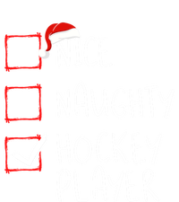 Nice Naughty Hockey Player List Christmas Santa Claus Gift Women's Tri-Blend 3/4-Sleeve Raglan Shirt