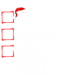 Nice Naughty Street Hockey Player Christmas List Santa Claus Gift Ladies Essential Flowy Tank