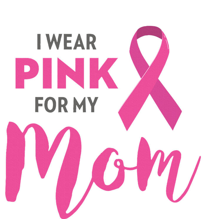 I Wear Pink My Mom Breast Cancer Awareness Cooling Performance Long Sleeve Crew