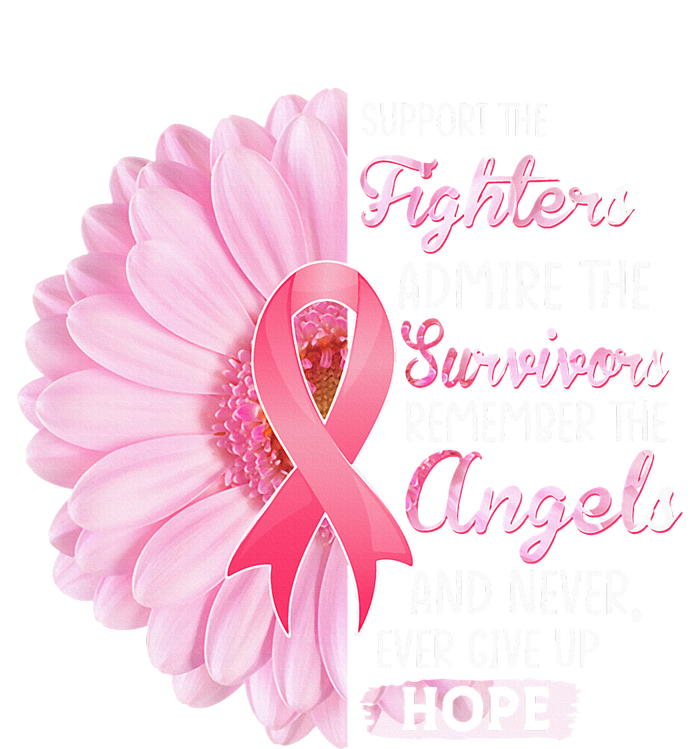 Support The Fighters Admire The Survivors Breast Cancer Women's Strappy Tank