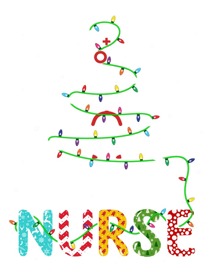 Cardiac Nurse Xmas Tree Funny Nursing Christmas Pattern Cute Gift T-Shirt