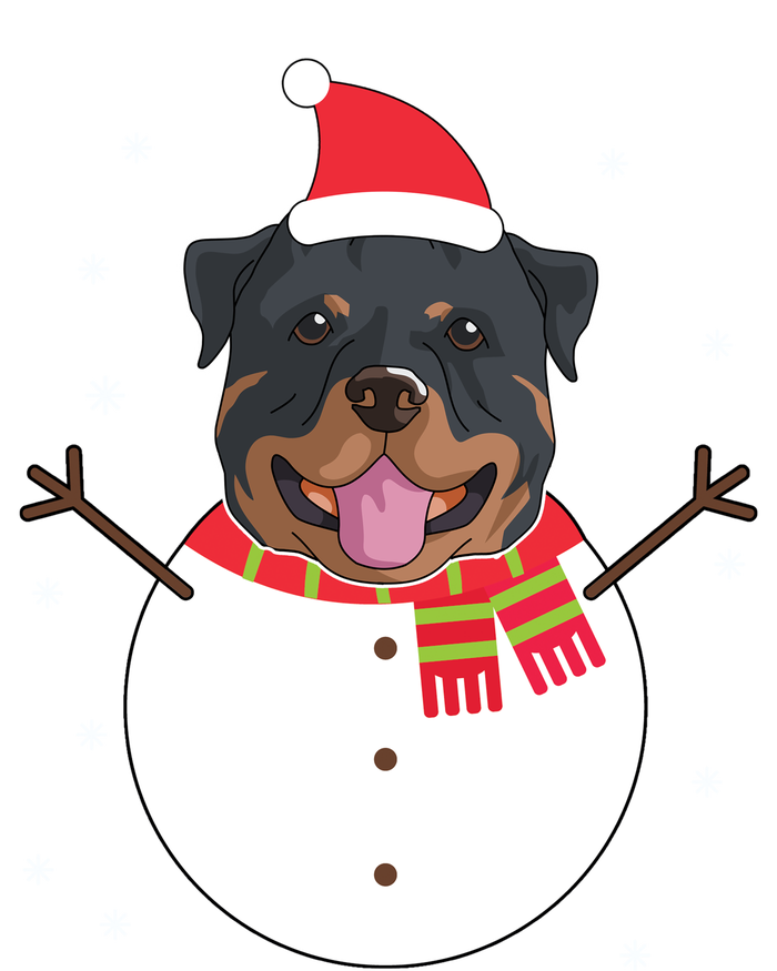 Rottweiler Gift Funny Snow Christmas Top Stripe Pom Pom Beanie