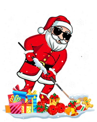 Santa Playing Hockey Cool Christmas Santa Hockey Player Gift Women's T-Shirt