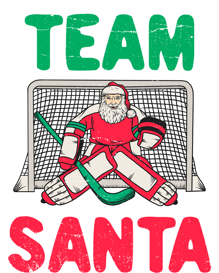 Funny Christmas Santa Ice Hockey Goaltender Goalie Gift Tall T-Shirt