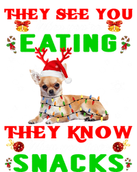 They See You Eating Christmas Reindeer Santa Chihuahua Gift T-Shirt