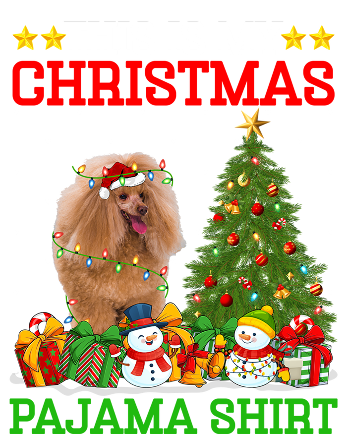 This Is My Christmas Tree Pajamas Toy Poodle Dog Christmas Gift Women's Racerback Tank