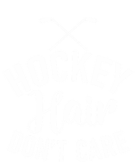 Hockey Hair Dont Care Hockey Gift Women's V-Neck T-Shirt