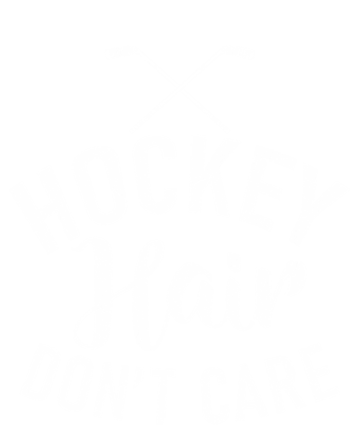 Hockey Hair Dont Care Hockey Gift Women's V-Neck T-Shirt