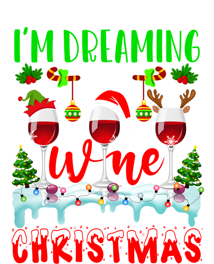 Im Dreaming Of Wine Xmas Santa Elf Reindeer Wine Ing Funny Gift Premium T-Shirt