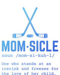 Hockey Mom Momsicle Definition Cute Gift Ladies Long Sleeve Shirt